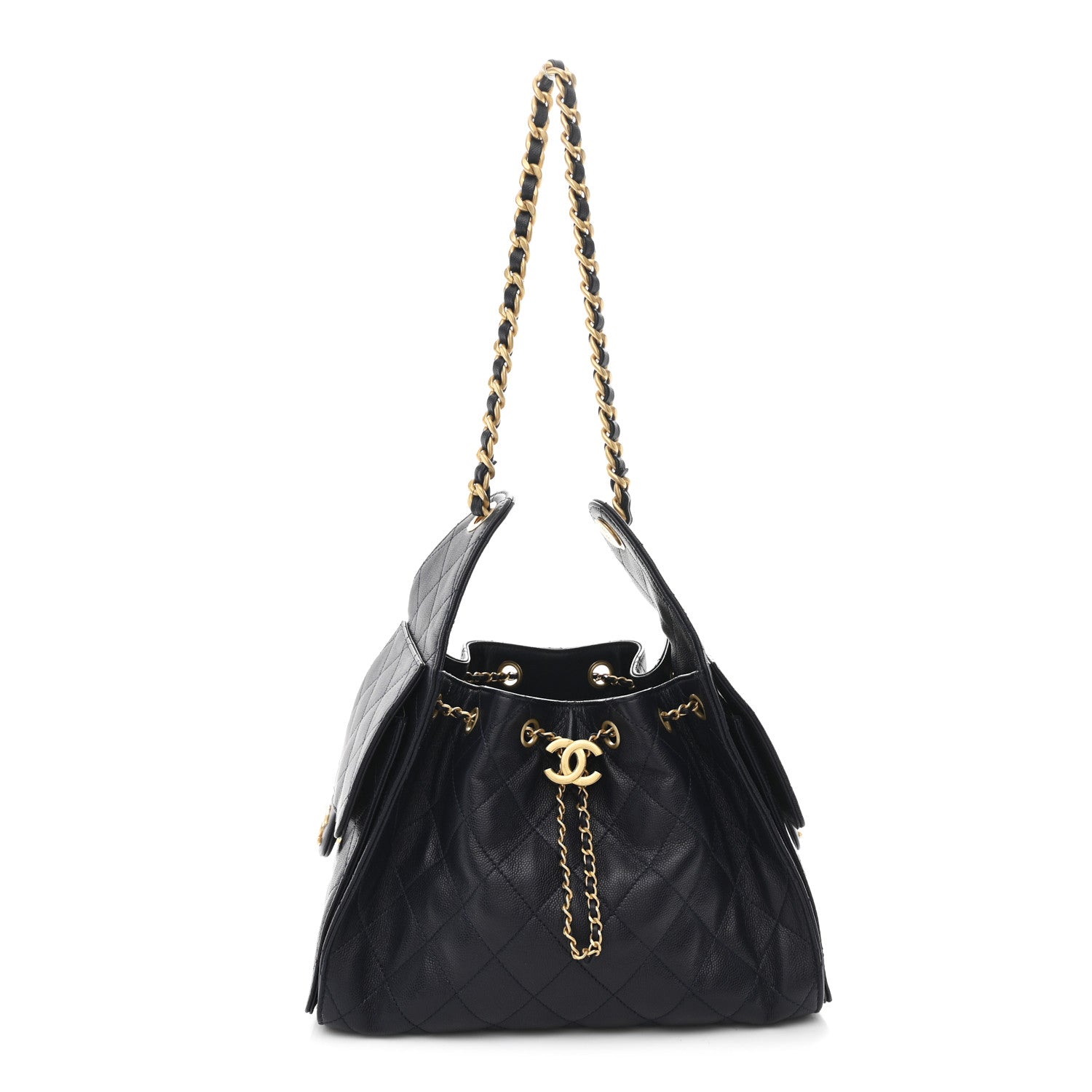 Chanel Caviar Quilted Small Chanel 25 Handbag Dark Navy 1 of 11