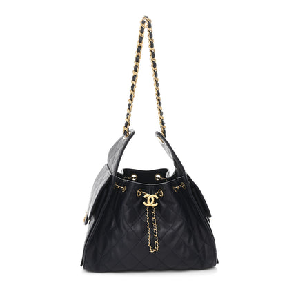 Chanel Caviar Quilted Small Chanel 25 Handbag Dark Navy 1 of 11