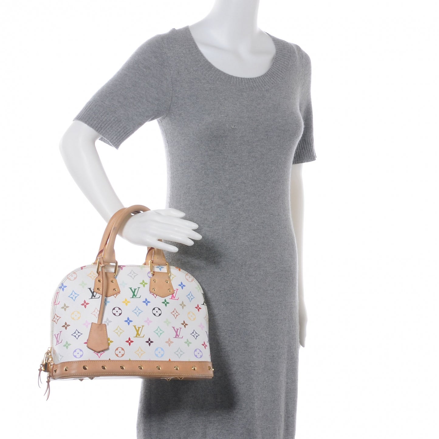 Monogram Multicolor Alma PM White