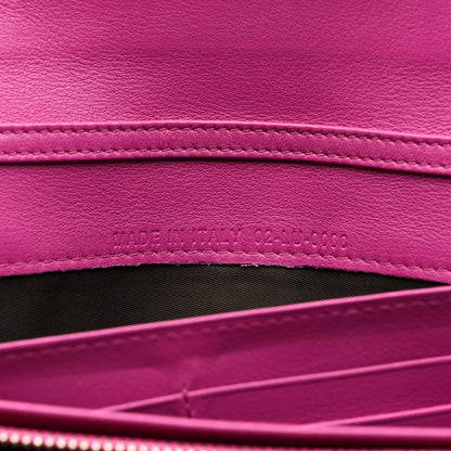 Christian Dior Patent Cannage Rendezvous Chain Wallet Pink 7 of 13