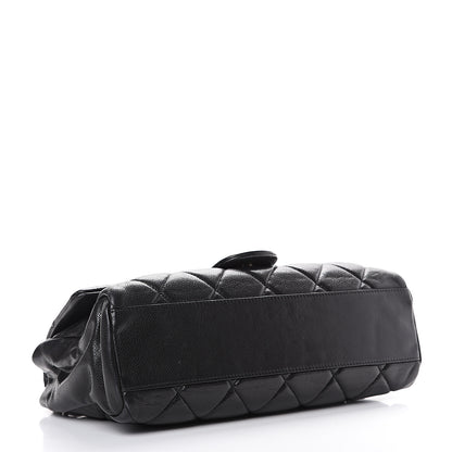 Chanel Glazed Caviar Medium Nature Flap Bag Black 3 of 15