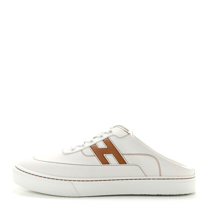 Hermes Calfskin Mens Keep Mule Sneakers 42 White Naturel 1 of 13