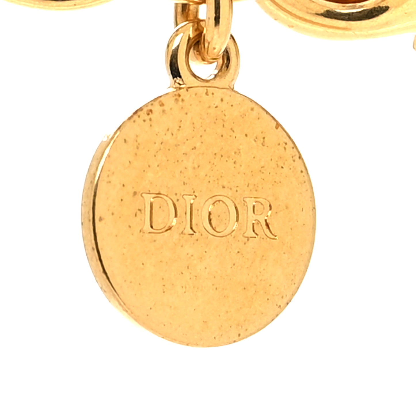 Metal Crystal 30 Montaigne Necklace Gold