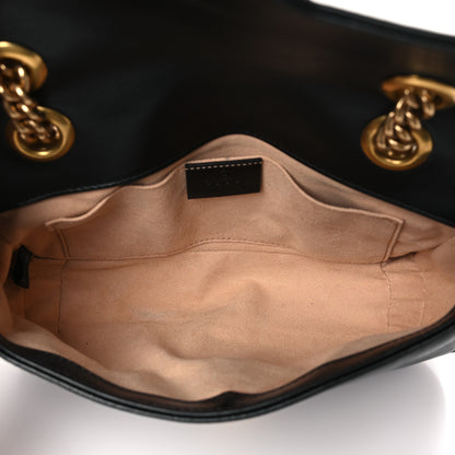 Gucci Calfskin Matelasse Mini GG Marmont Shoulder Bag Black 5 of 9