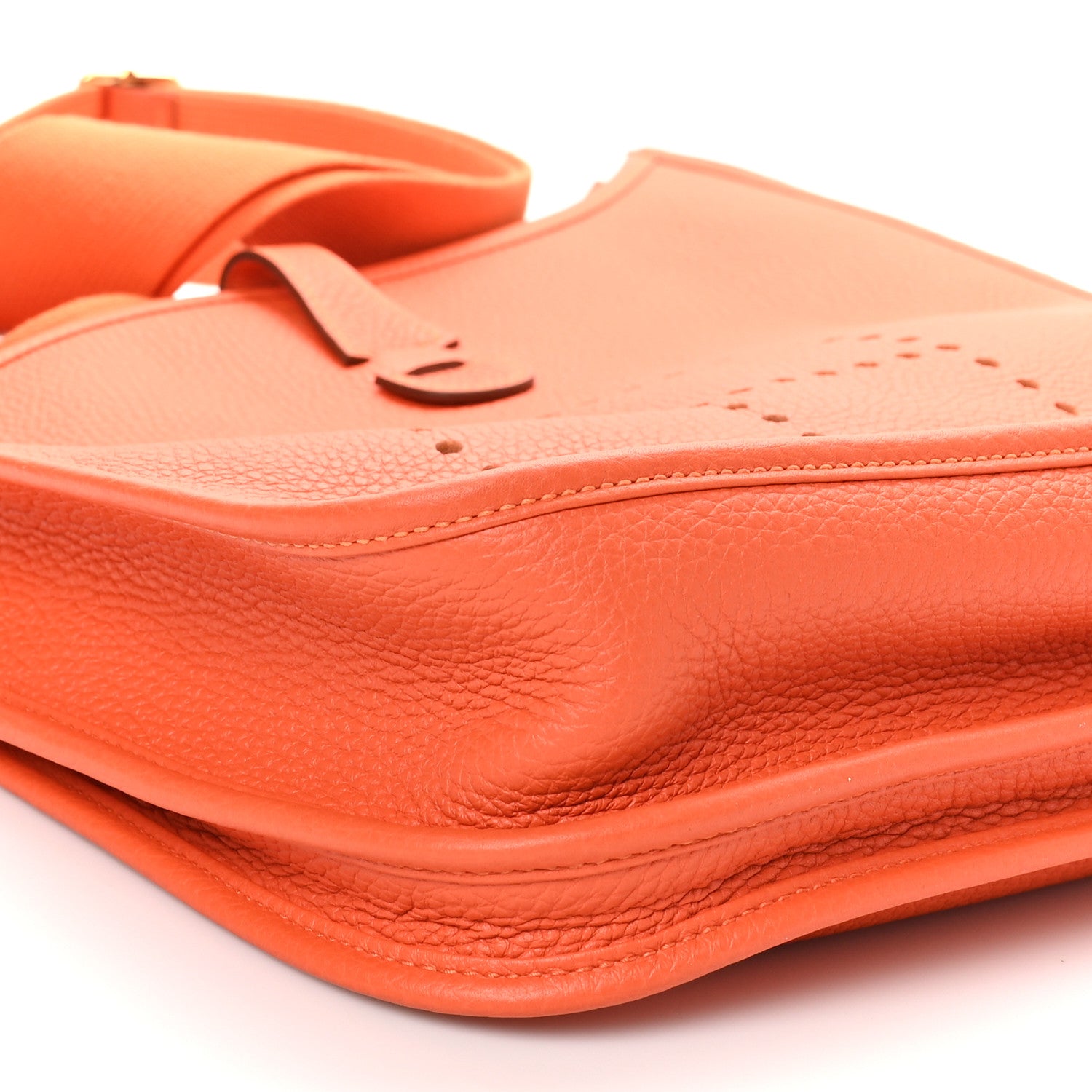 Hermes Taurillon Clemence Evelyne III PM Orange 9 of 10
