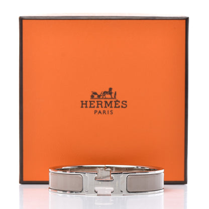 Hermes Enamel Narrow Clic Clac H Bracelet PM Marron Glace 5 of 5