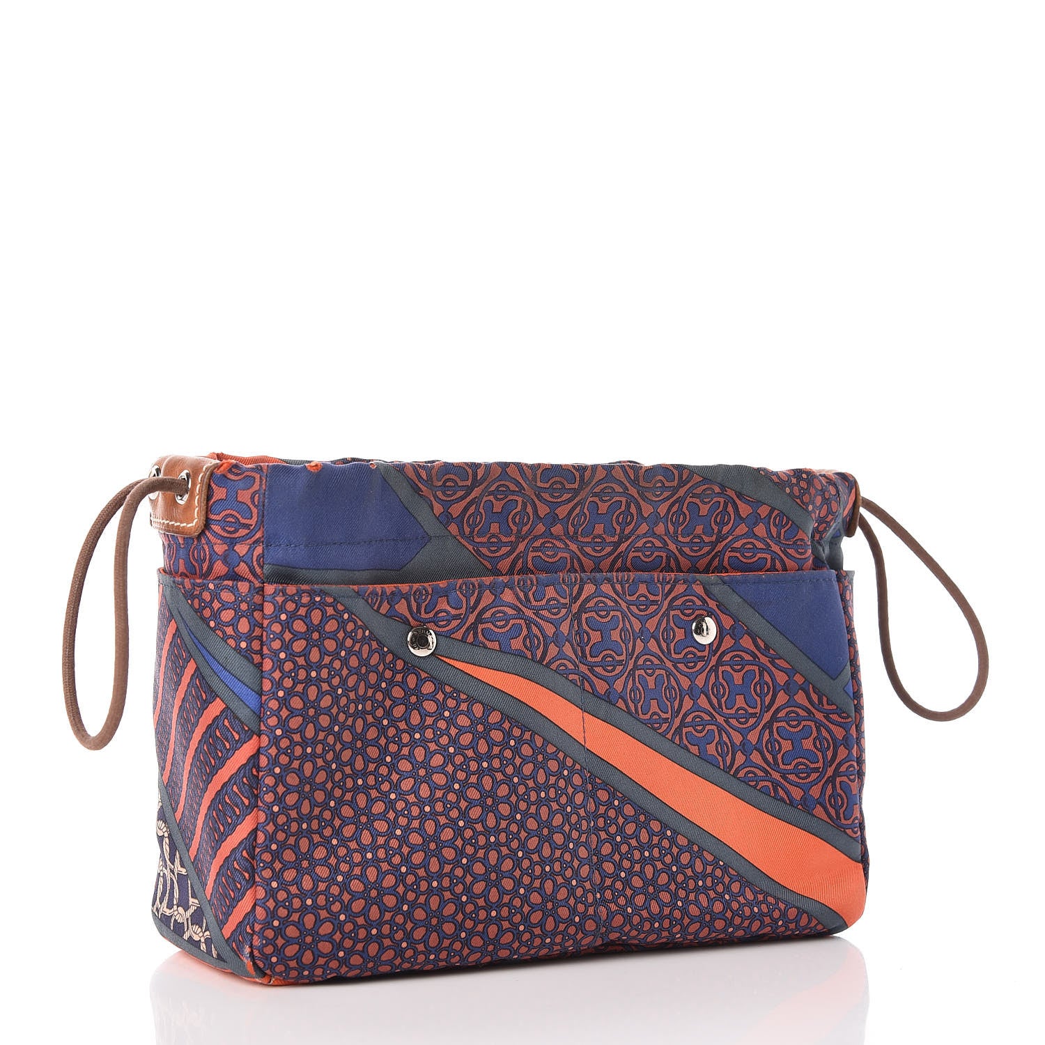 Hermes Silk Carre en Cravates Fourbi 20 PM Pouch Ocean Bleu 3 of 14