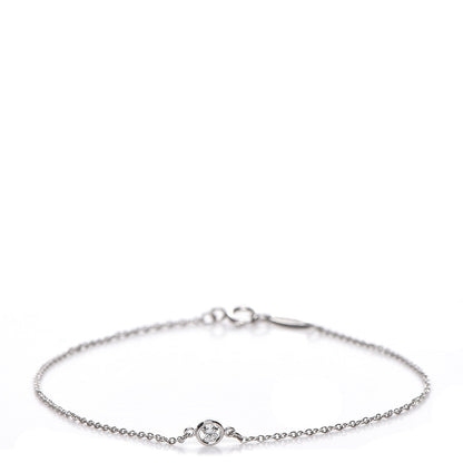 Tiffany Platinum Diamond .08ct Elsa Peretti Diamonds by the Yard Bracelet 1 of 4