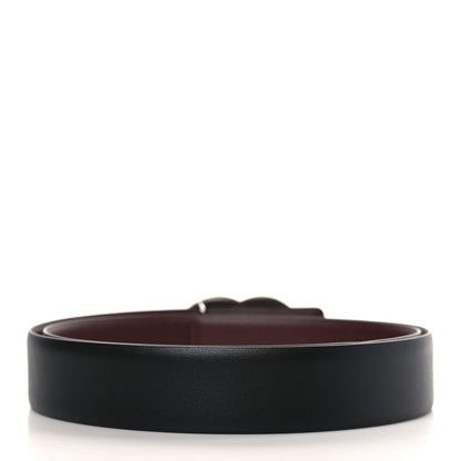 Chanel Calfskin CC Reversible Belt 90/36 Black Burgundy 2 of 5