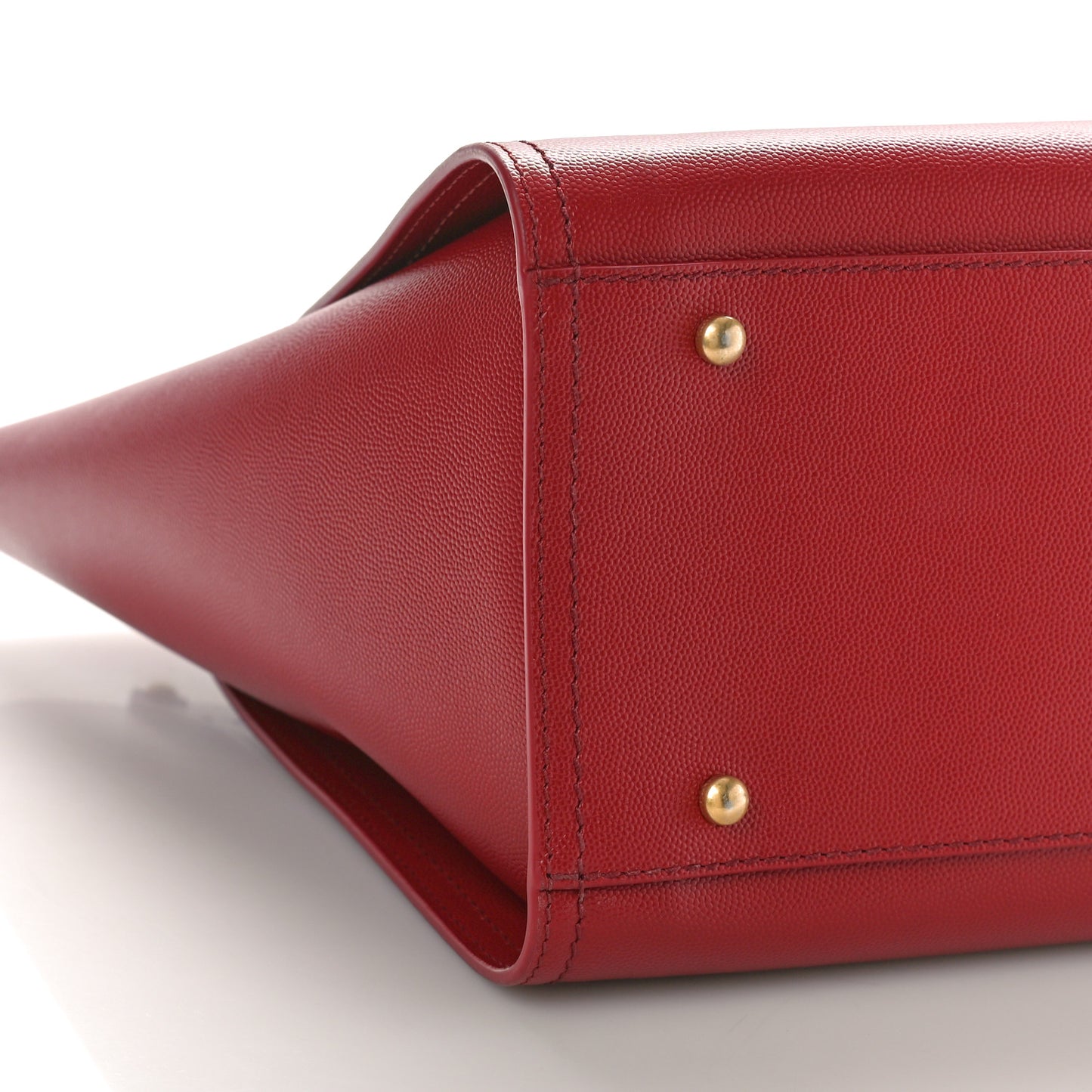 Caviar Small Studded Deauville Tote Red