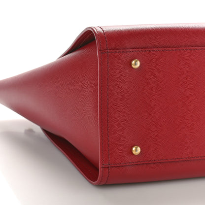 Chanel Caviar Small Studded Deauville Tote Red 9 of 12