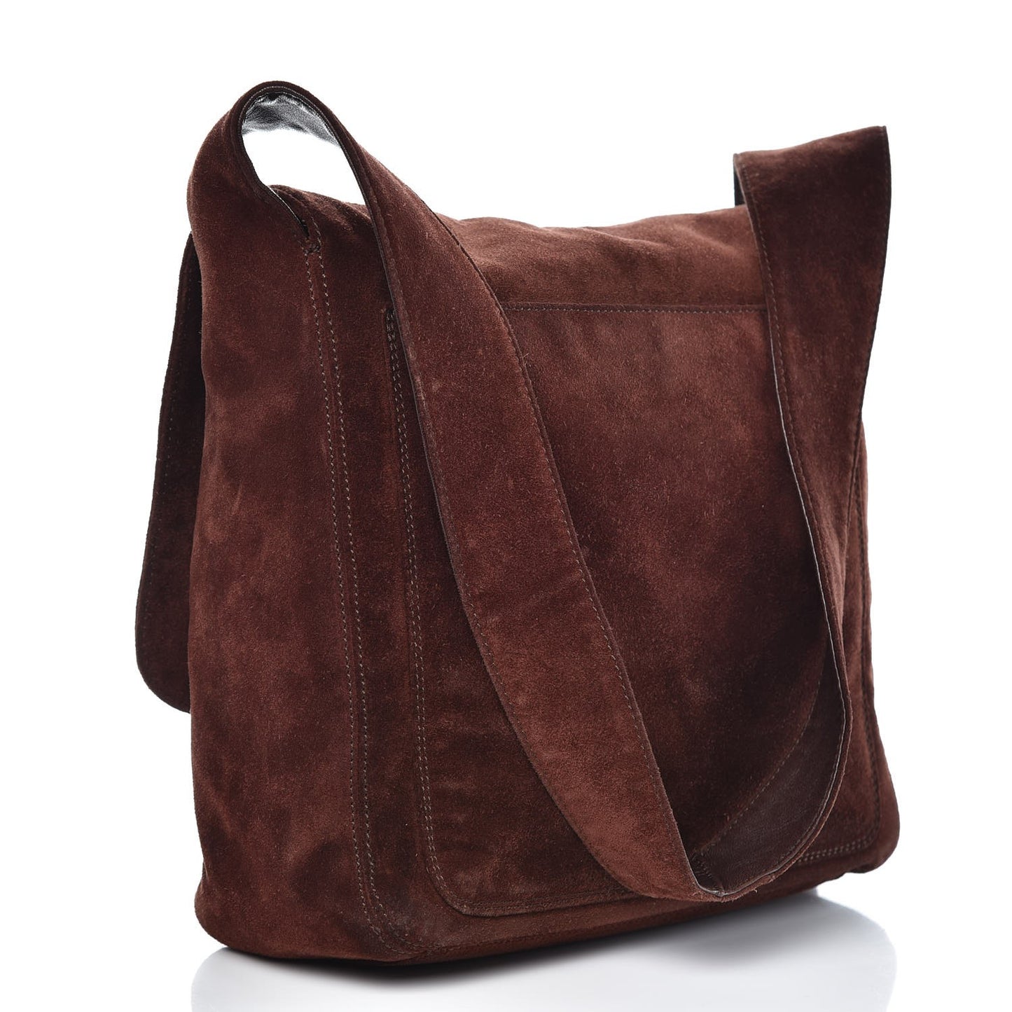 Suede Tassel CC Shoulder Bag Brown