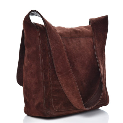 Chanel Suede Tassel CC Shoulder Bag Brown 3 of 8