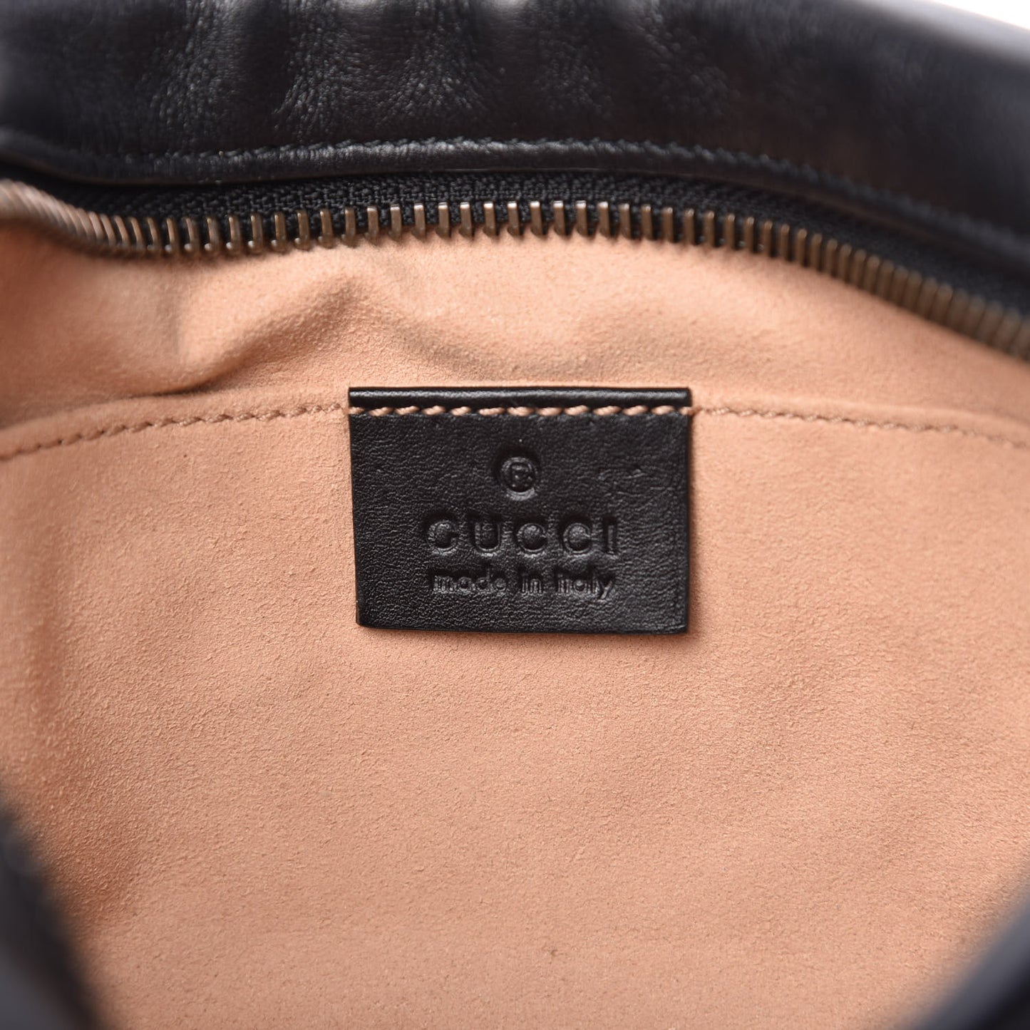 Calfskin Matelasse Mini GG Marmont Wrist Wallet Black
