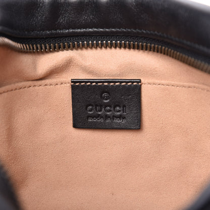 Gucci Calfskin Matelasse Mini GG Marmont Wrist Wallet Black 8 of 10
