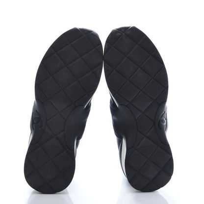 Chanel Stretch Fabric CC Sneakers 39 Blue 7 of 9