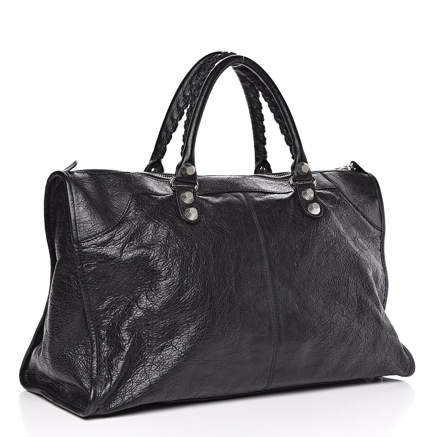 Agneau Giant 12 Silver Hardware Work Black