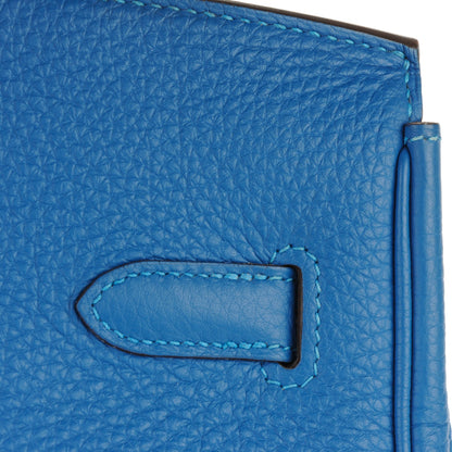 Hermes Taurillon Clemence Birkin 35 Mykonos 8 of 27