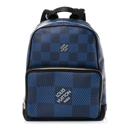 Louis Vuitton Damier Graphite 3D Campus Backpack Navy 1 of 11
