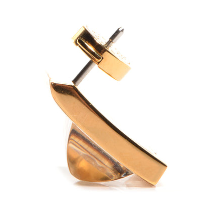 Hermes Gold Plated Saint Louis Crystal Circe Earrings 3 of 6