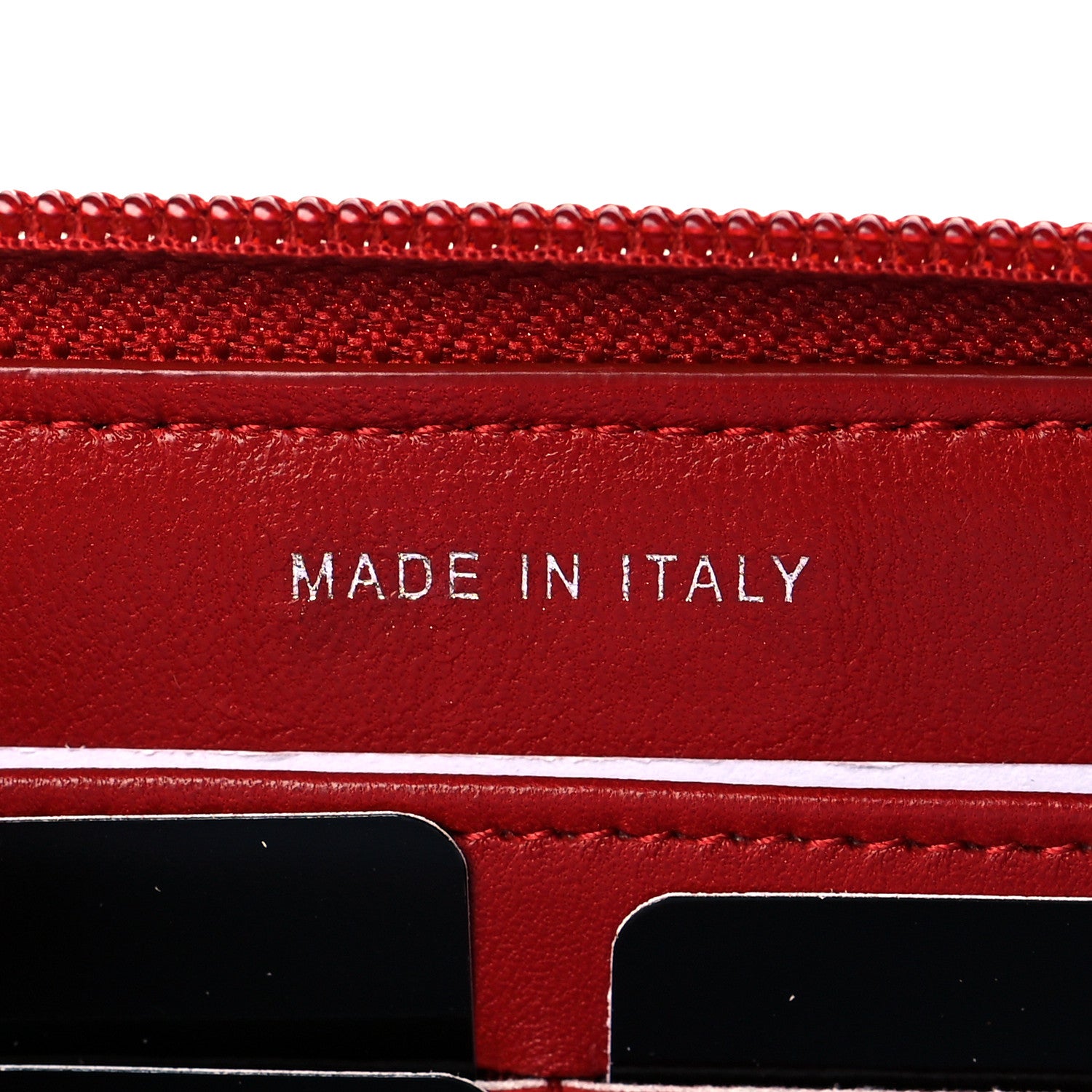 Chanel Lambskin Quilted Boy Zip Around Wallet Red 7 of 10