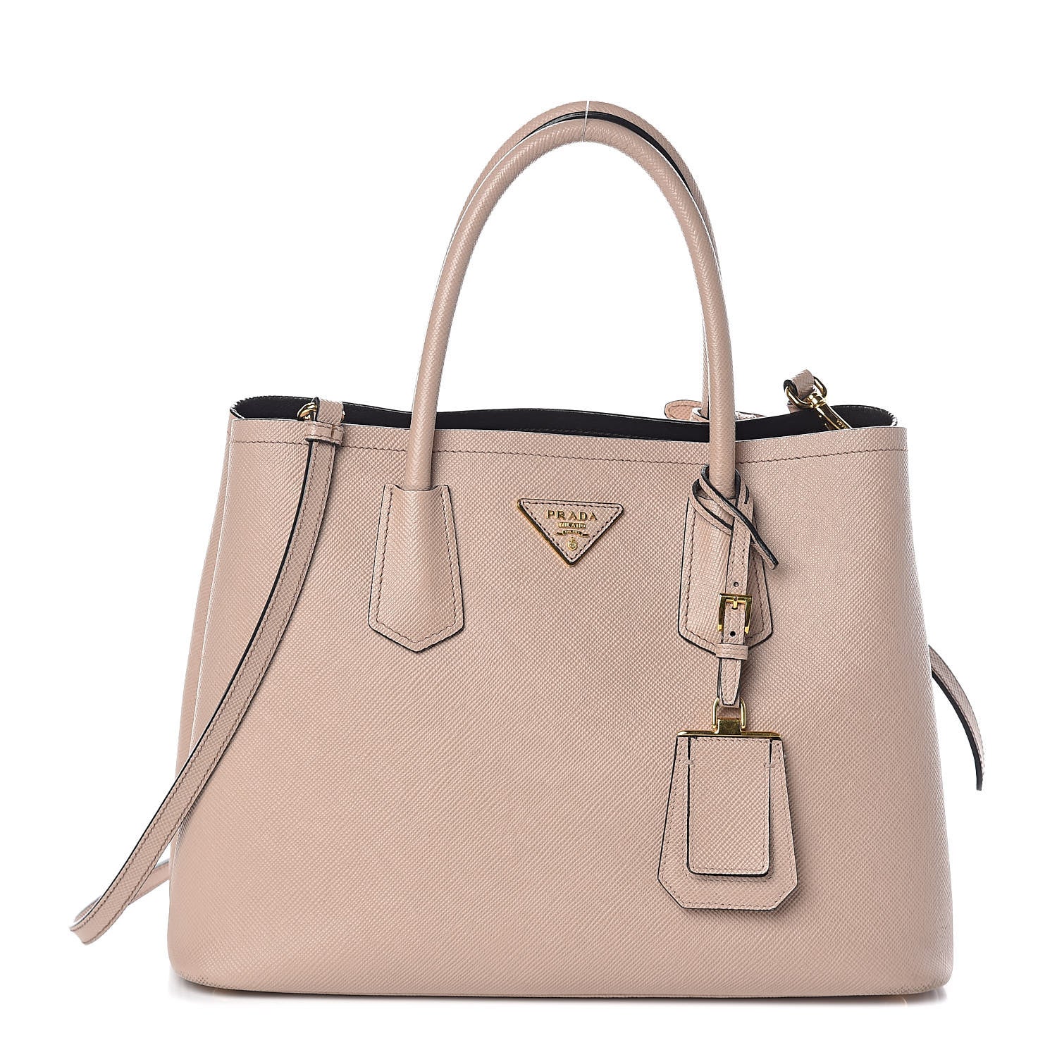 Prada Saffiano Cuir Medium Double Bag Cammeo 1 of 9