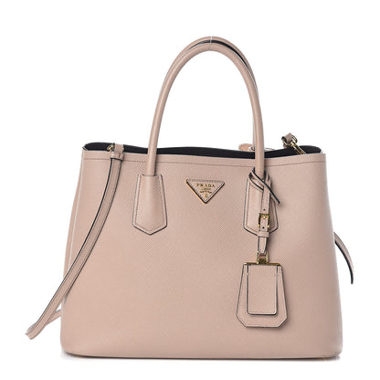 Prada Saffiano Cuir Medium Double Bag Cammeo 1 of 9