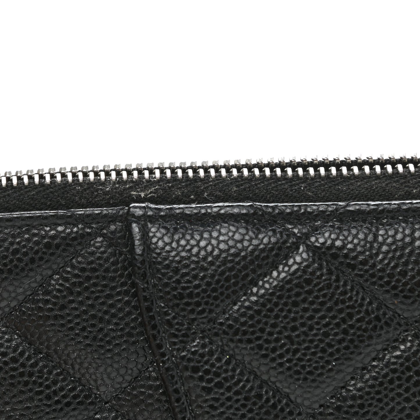 Caviar Quilted Classic iPhone Pouch Black