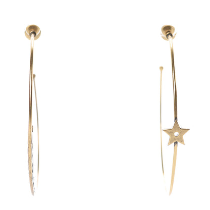 Christian Dior Metal J'Adior Hoop Earrings Aged Gold 1 of 5
