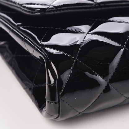 Chanel Patent Quilted Clutch with Chain Flap Black 8 of 9