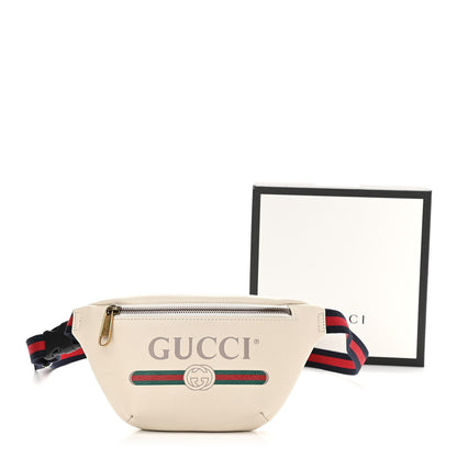 Gucci Grained Calfskin Small Logo Belt Bag White 11 of 11