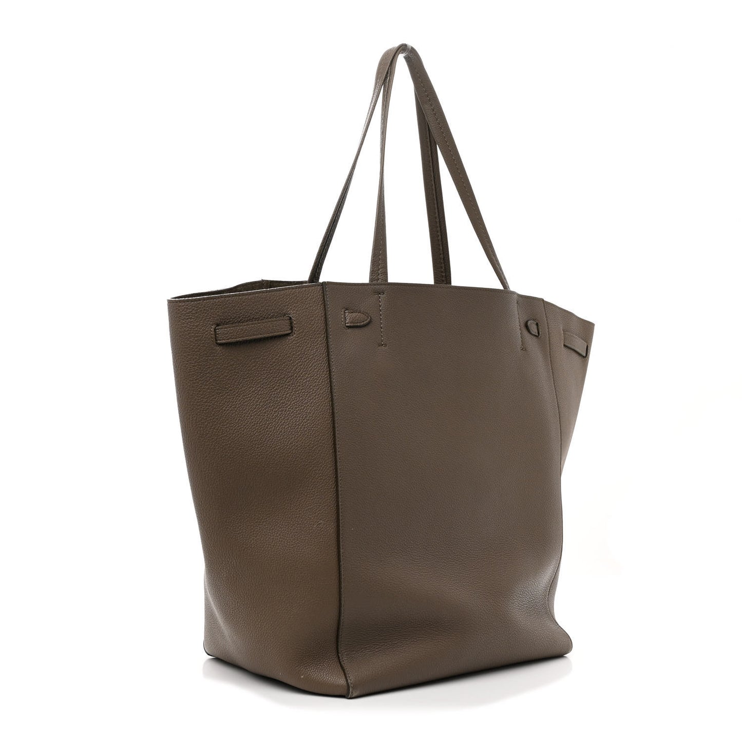 Soft Grained Calfskin Medium Belt Cabas Phantom Taupe