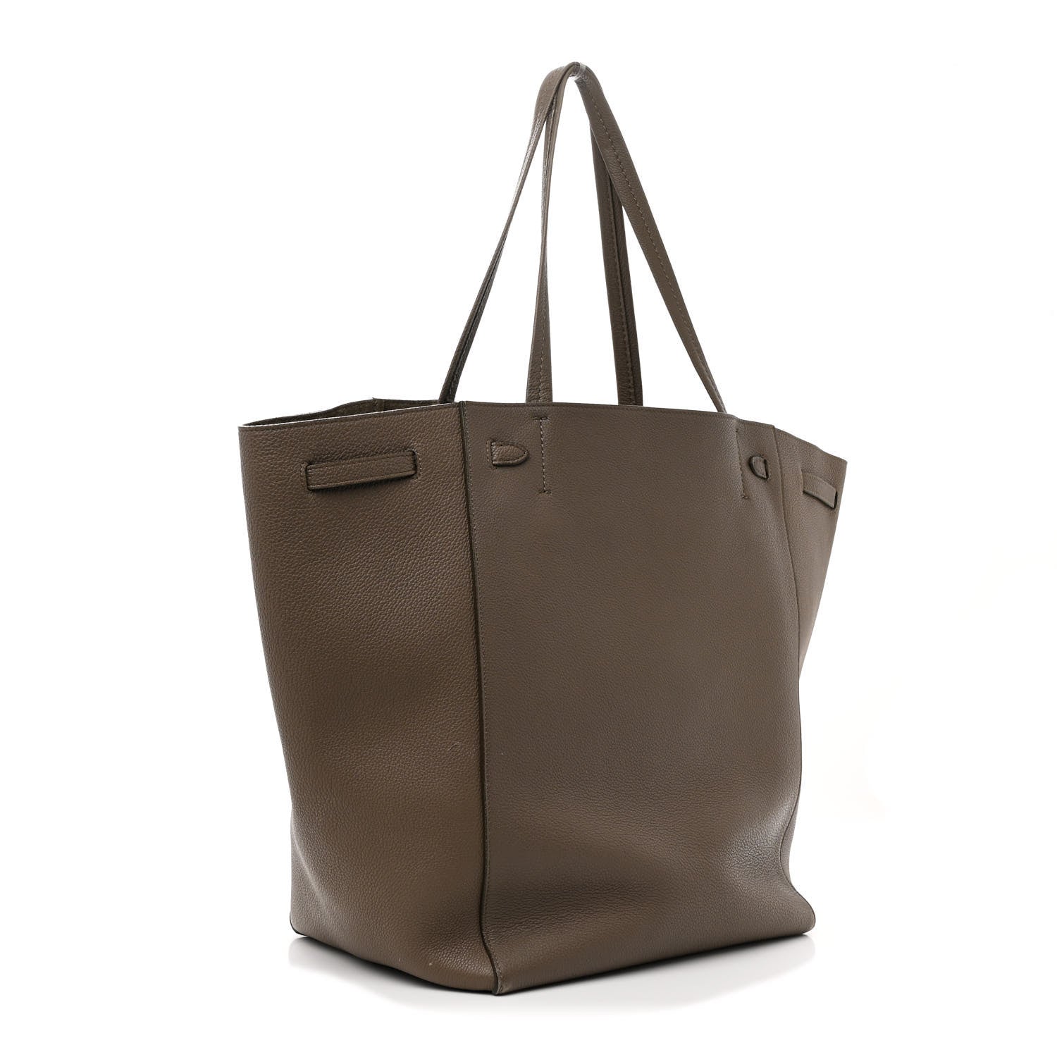 Celine Soft Grained Calfskin Medium Belt Cabas Phantom Taupe 3 of 12