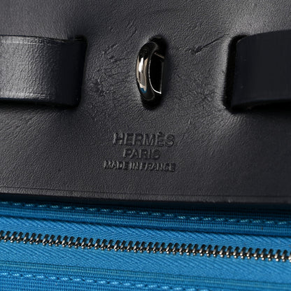 Hermes Toile Vache Hunter Herbag Zip 39 MM Bleu Zanzibar 8 of 17