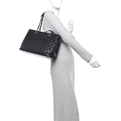Chanel Caviar Quilted Grand Shopping Tote GST Black 2 of 13