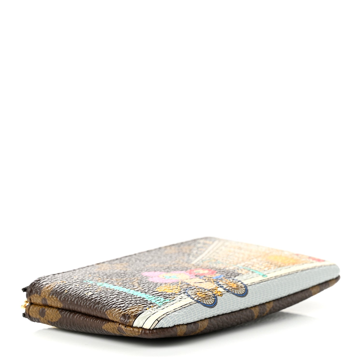Louis Vuitton Monogram 2022 Christmas Animation Paris Key Pouch Pink 4 of 6