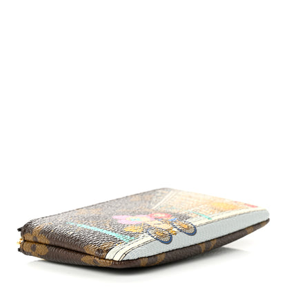 Louis Vuitton Monogram 2022 Christmas Animation Paris Key Pouch Pink 4 of 6