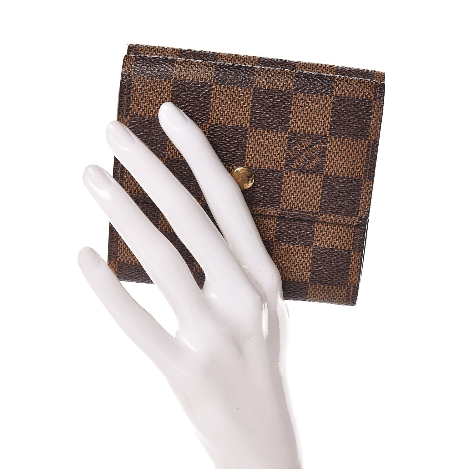 Louis Vuitton Damier Ebene Elise Wallet 2 of 11