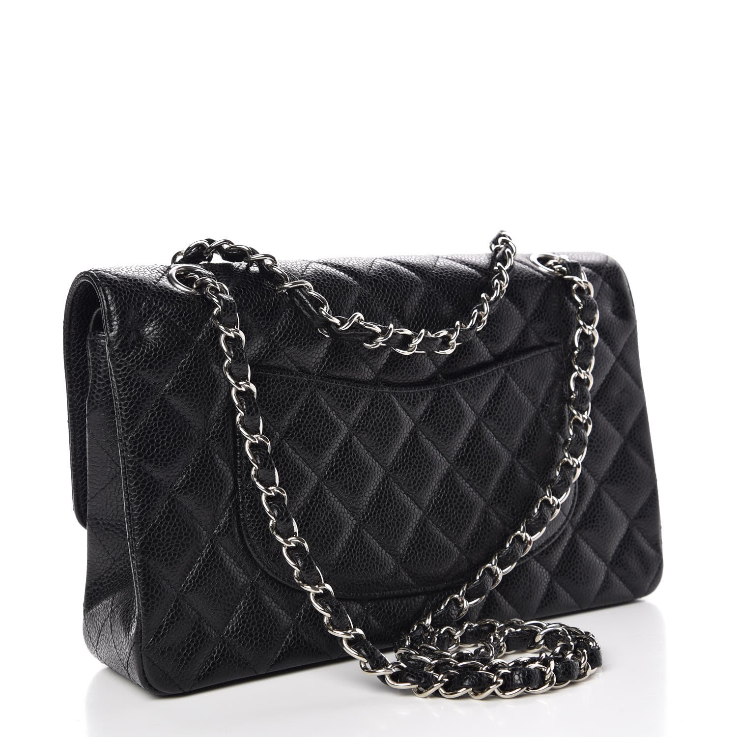 Chanel Caviar Quilted Medium Double Flap Black 4 of 13