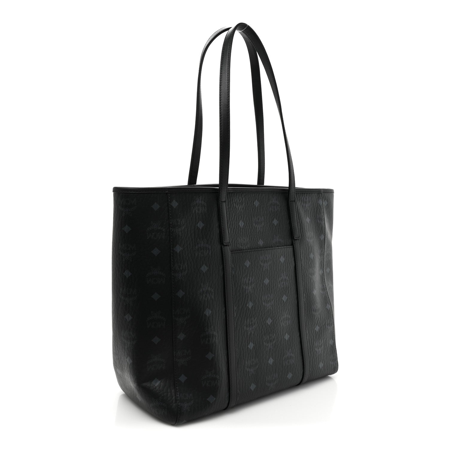 MCM Visetos Toni Shopper Tote Black 3 of 10