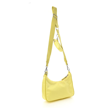 Prada Nylon Saffiano Re-Edition 2005 Shoulder Bag Ananas 3 of 9