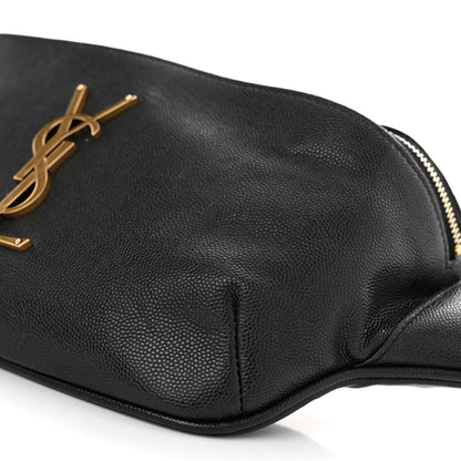 Saint Laurent Grain De Poudre Monogram Belt Bag Black 9 of 9