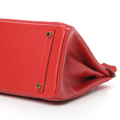 Hermes Epsom Birkin 30 Rouge Casaque 10 of 12
