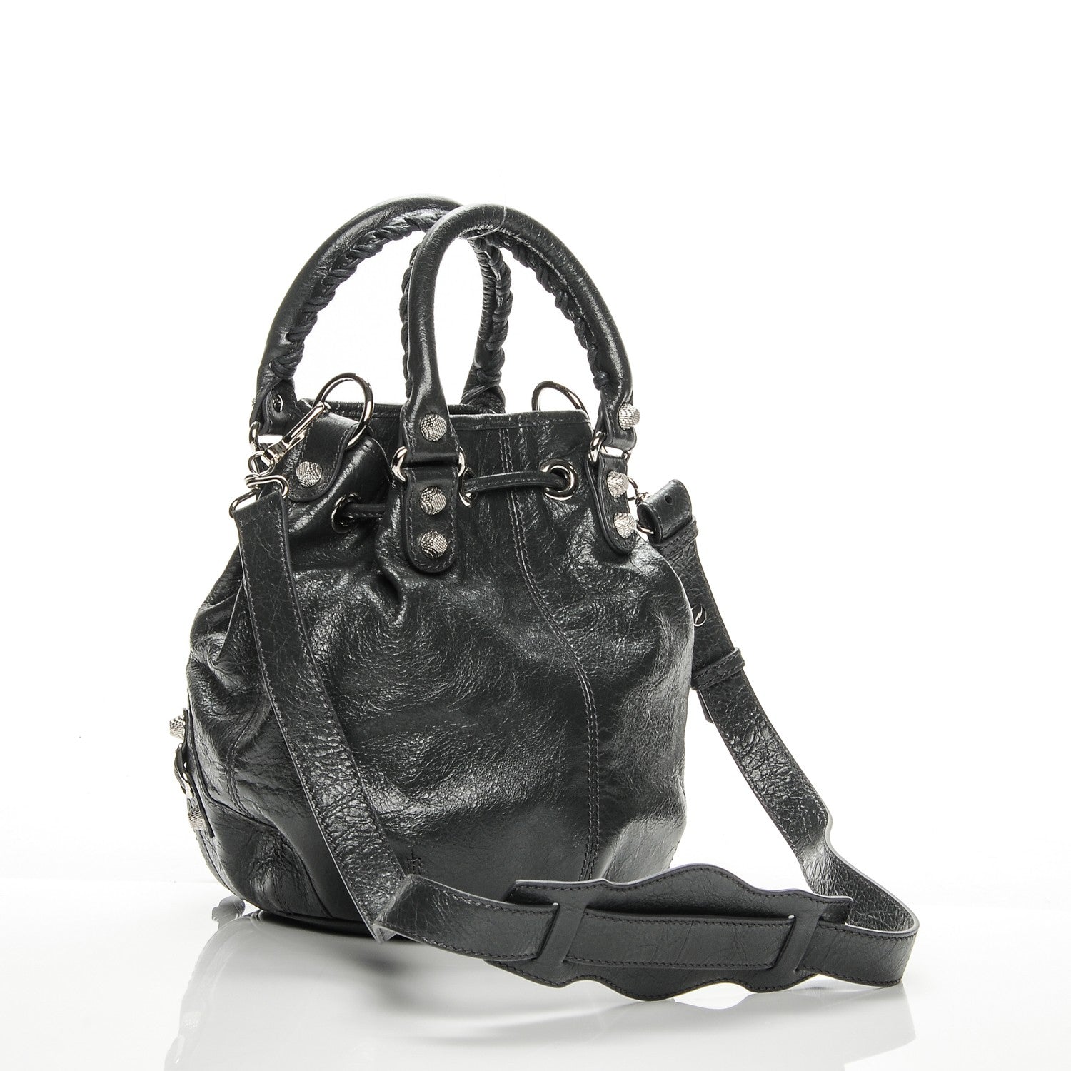 Balenciaga Agneau Giant 12 Silver Hardware Mini Pompon Gris Fossile 3 of 7