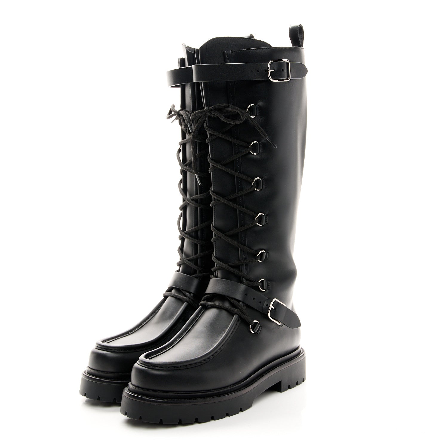 Hermes Calfskin Landscape Boots 38 Black 3 of 9