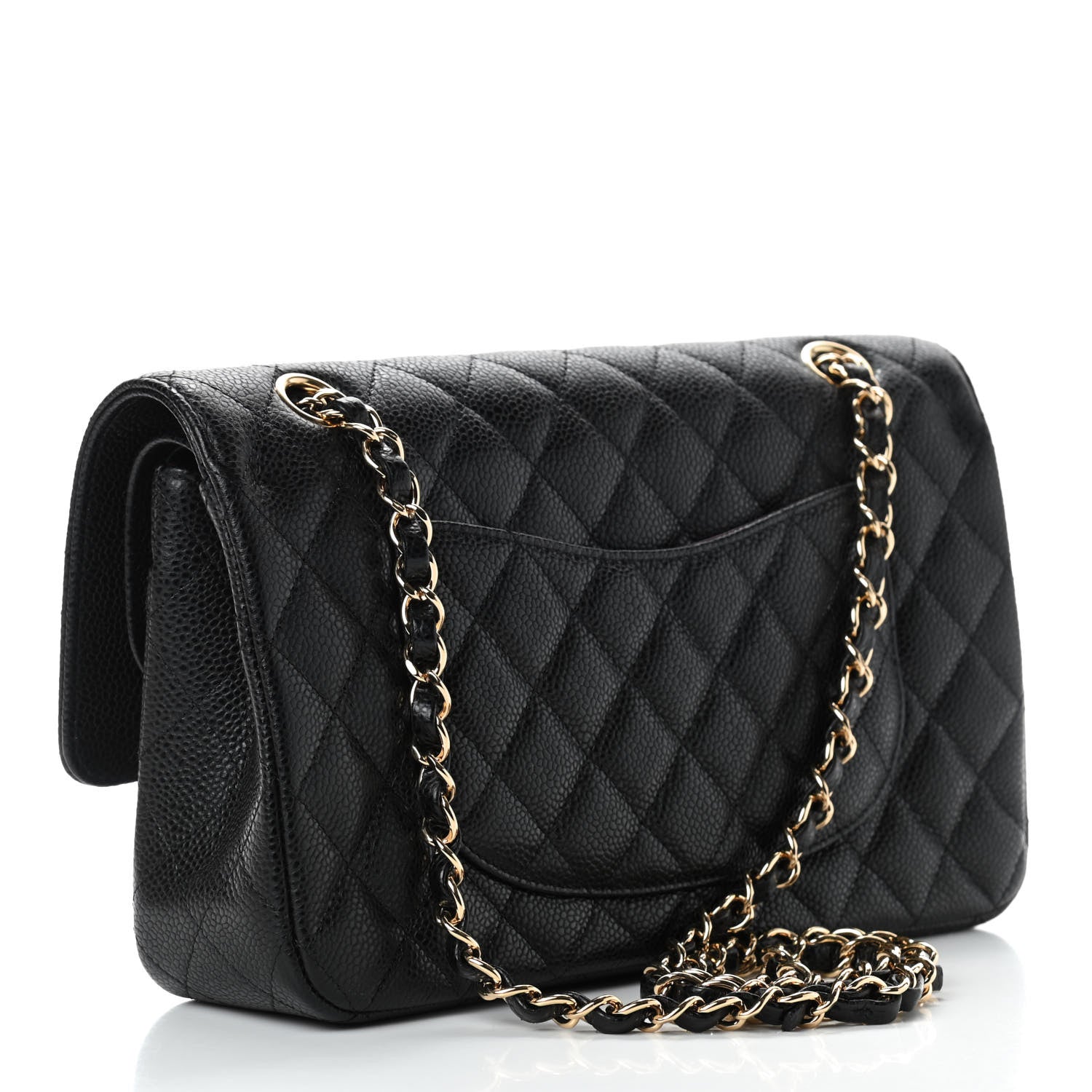 Chanel Caviar Quilted Medium Double Flap Black 5 of 17