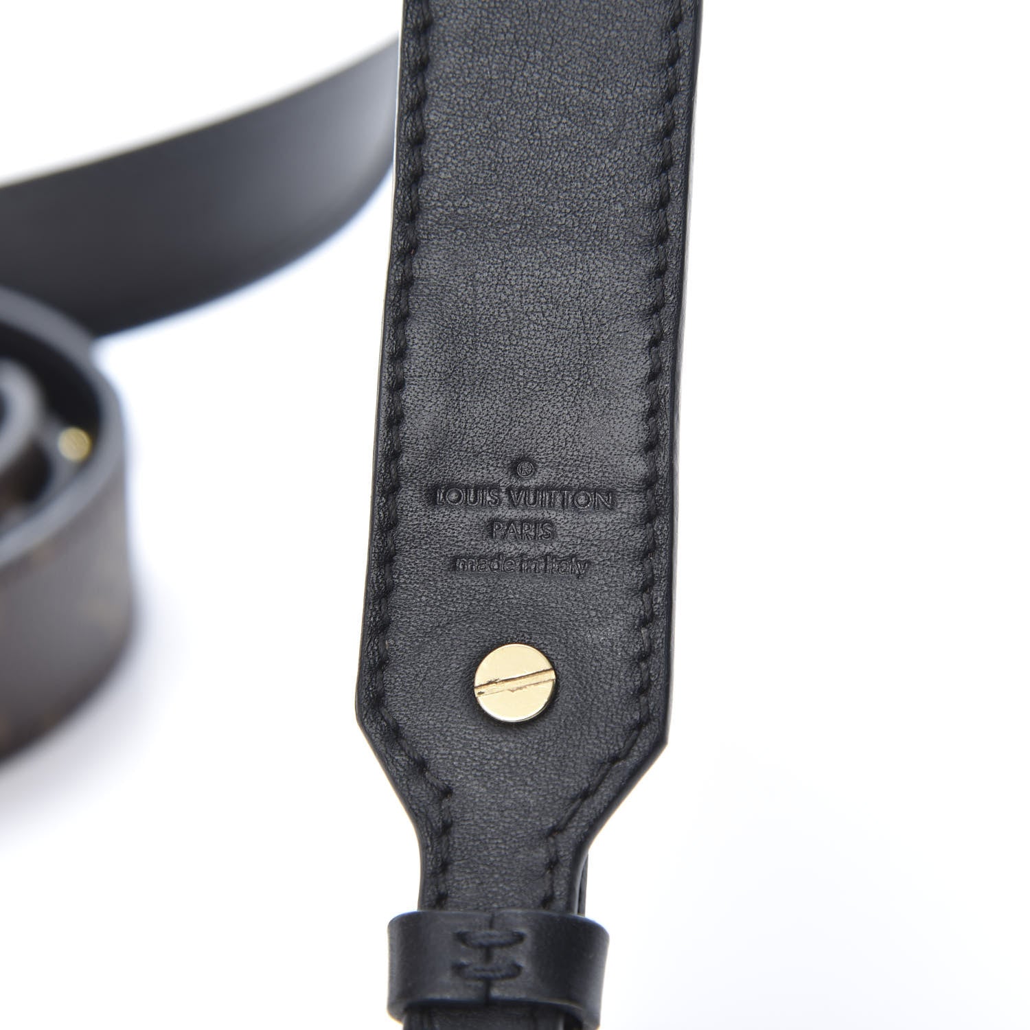 Louis Vuitton Monogram Bandouliere Shoulder Strap XL Black 3 of 7