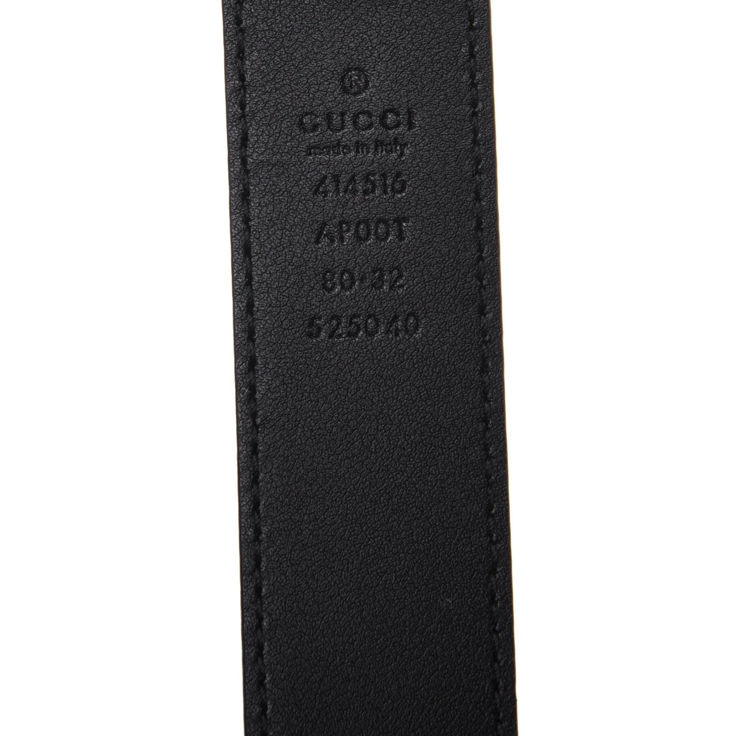 Calfskin Double G 30mm Belt 80 32 Black