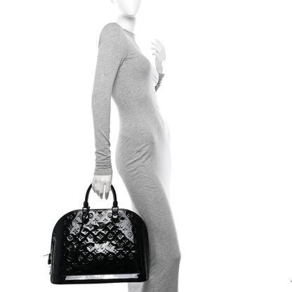 Louis Vuitton Vernis Alma GM Noir Magnetique 2 of 10