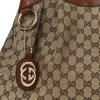 Gucci Monogram Medium Sukey Tote Brown 9 of 11